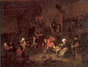 Ostade, Adriaen van Villagers Merrymaking at an Inn